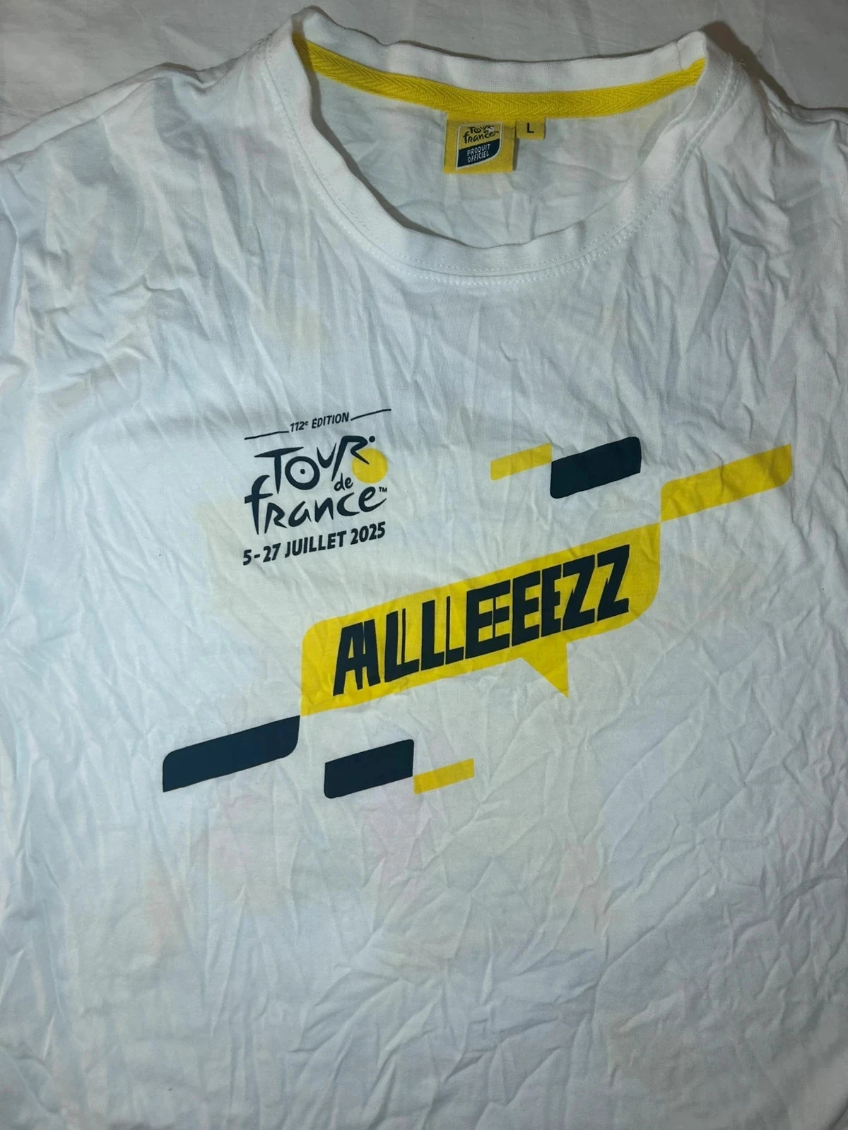 Witte T-shirt met Tour de France opdruk – photo 3